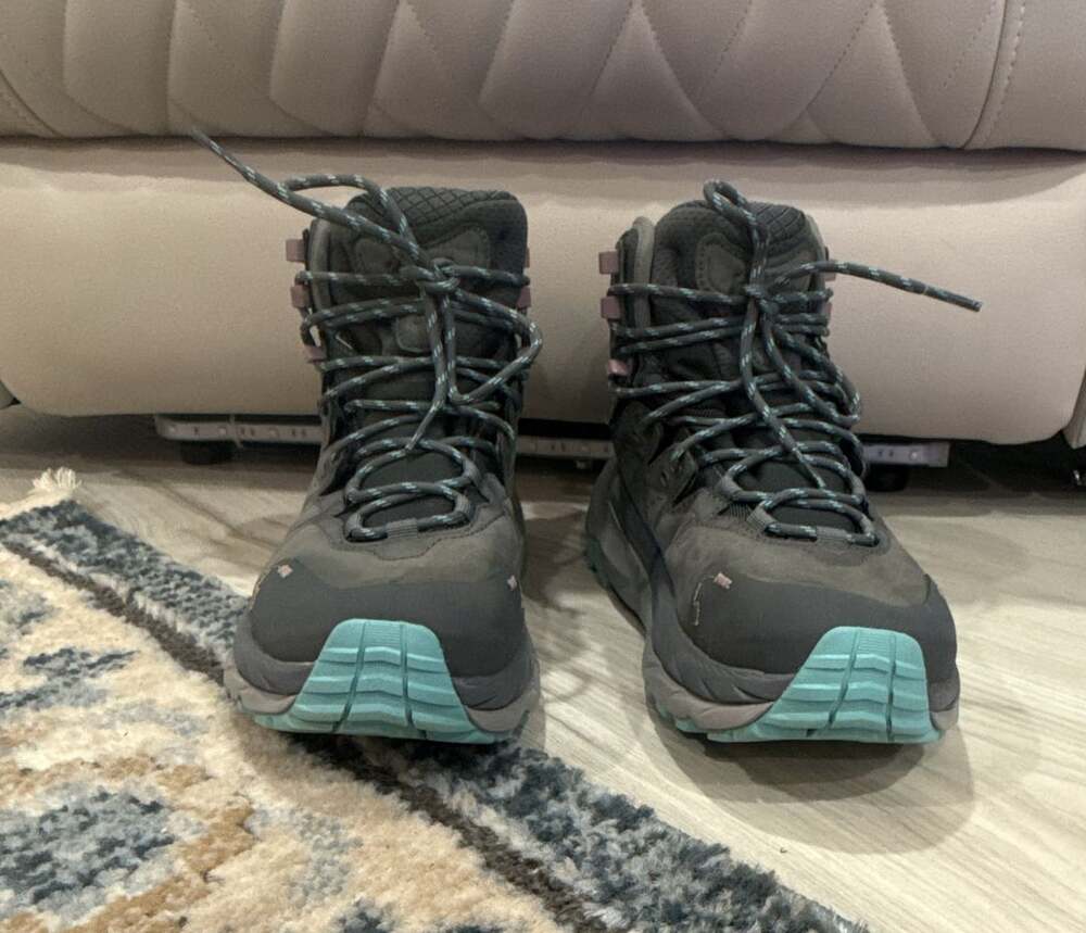 Hoka One One Anacapa Mid Gore-Tex Hiking Boots Gray Blue